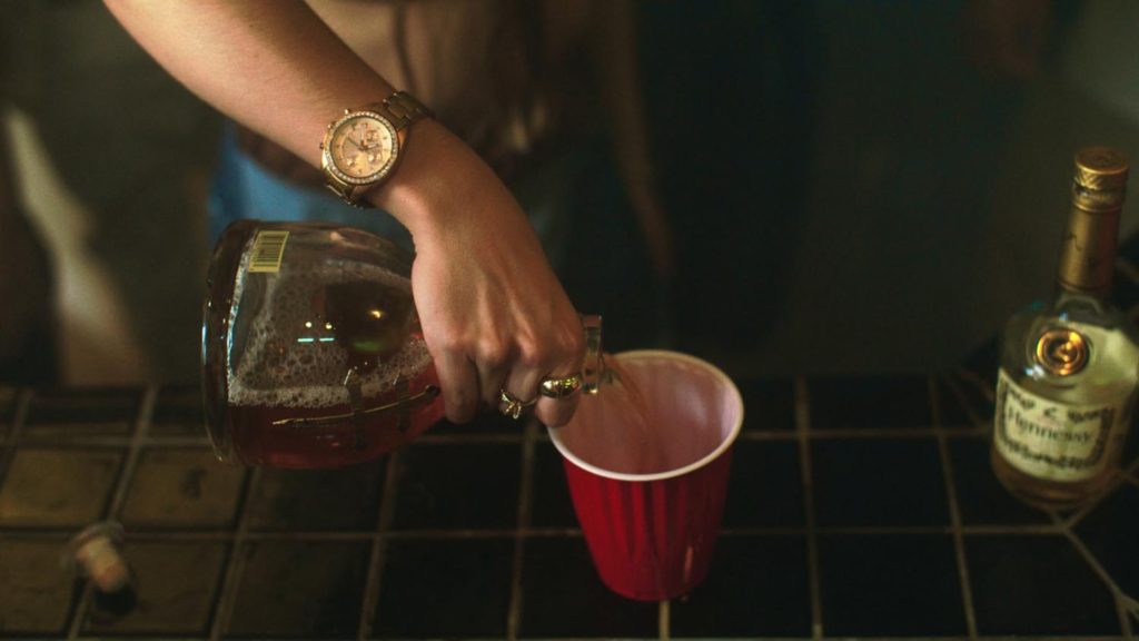 music video production shot of pouring drink