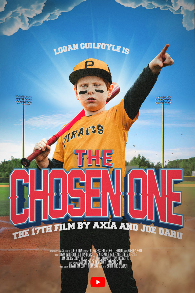 official poster for short narrative film "the chosen one" starring Joe daru